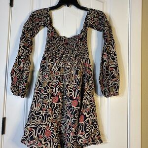 Free People Boho Floral Mini Skirt Cottagecore Prairie Style